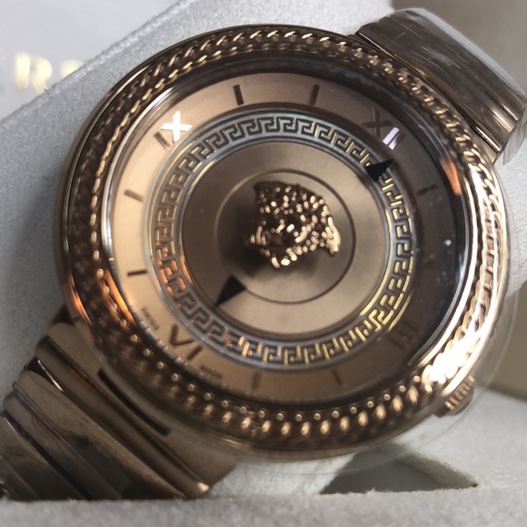 VERSACE Icon Rose Dial Ladies Watch - Picture 2 of 12